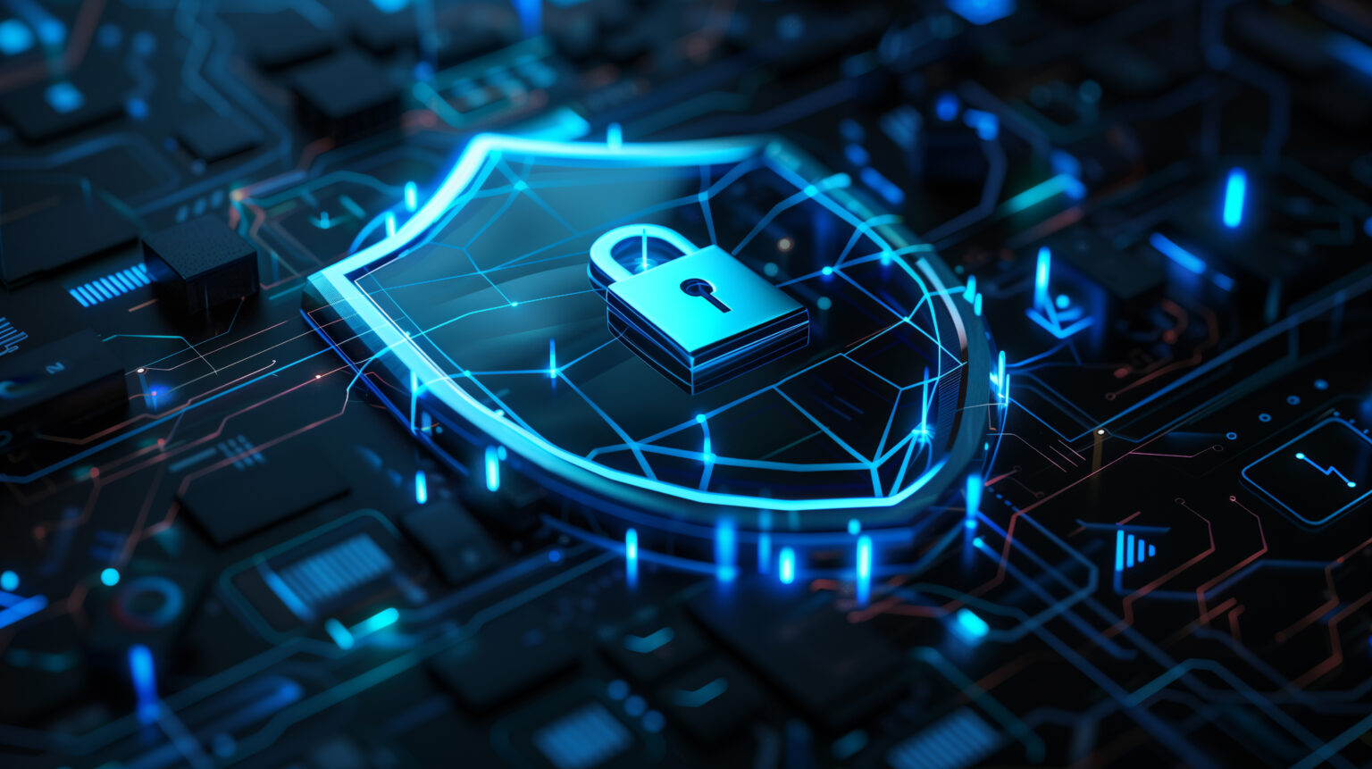 Cyber security concept digital art